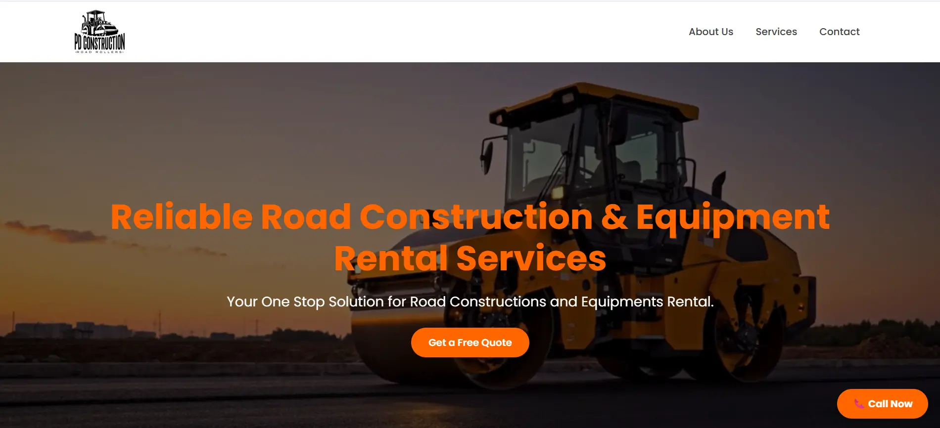 PD Constructions Portfolio Website - Web Design by OG Space